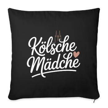 Cologne Girls Carnival Cologne Cologne Cologne Girls - Sofa pillowcase 17,3'' x 17,3'' (45 x 45 cm) - black - Front