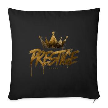 Golden crown manuscript - Sofa pillowcase 17,3'' x 17,3'' (45 x 45 cm) - black - Front