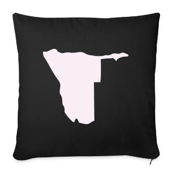 Nambia  Silhouette - Sofakissenbezug 45 x 45 cm - Schwarz - Vorne