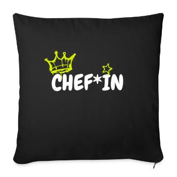 ChefIn  - Sofakissenbezug 45 x 45 cm - Schwarz - Vorne