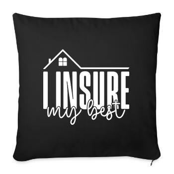 Insurance Agent Costume Insure My Best Medicare - Sofa pillowcase 17,3'' x 17,3'' (45 x 45 cm) - black - Front