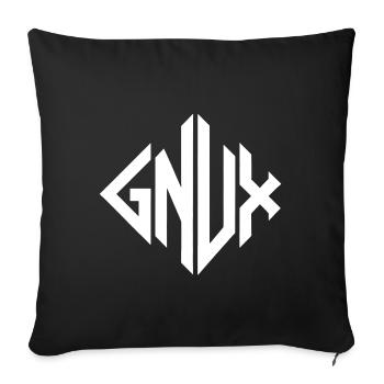 Gnux Monogram Geometry - Sofa pillowcase 17,3'' x 17,3'' (45 x 45 cm) - black - Front