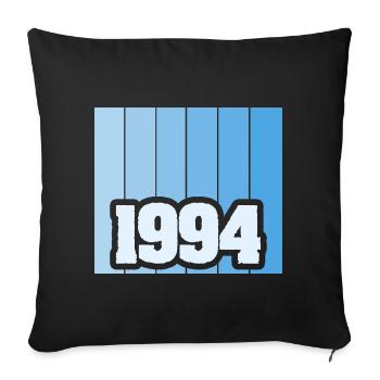1994 - Sofa pillowcase 17,3'' x 17,3'' (45 x 45 cm) - black - Front