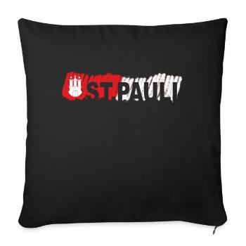 St.Pauli 2FB - Housse de coussin décorative 45 x 45 cm - noir - Devant