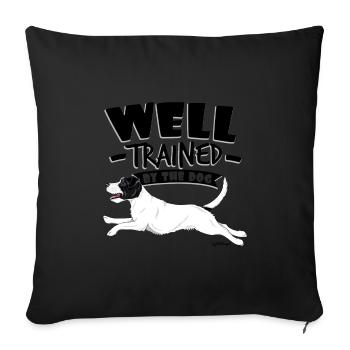 parsonwell6 - Housse de coussin décorative 45 x 45 cm - noir - Devant