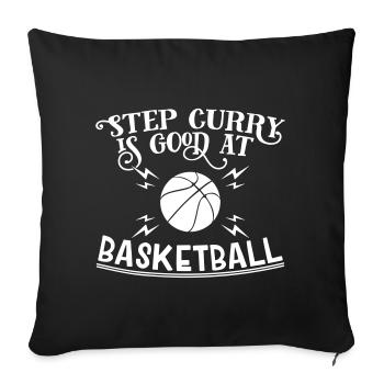 Bonne au basket-ball - Housse de coussin décorative 45 x 45 cm - noir - Devant
