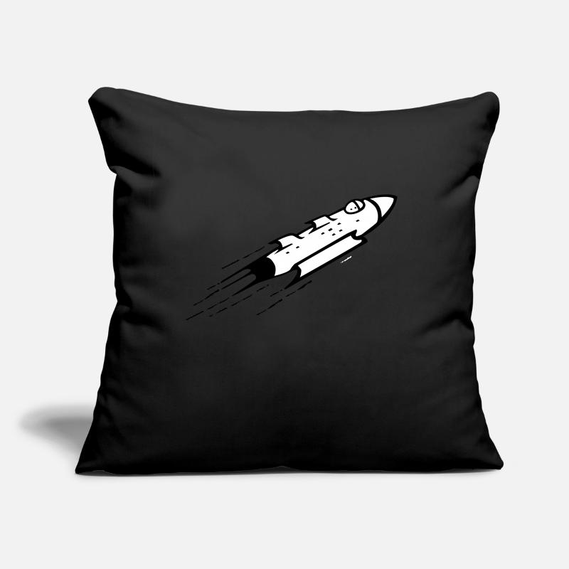 idée cadeau Rakte espace rapidement à la lune Housse de coussin décorative 45 x 45 cm