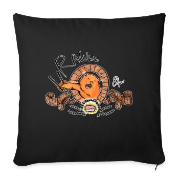 Sushi lover - Sofa pillowcase 17,3'' x 17,3'' (45 x 45 cm) - black - Front