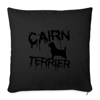 Drip Cairn II - Sofa pillowcase 17,3'' x 17,3'' (45 x 45 cm) - black - Front