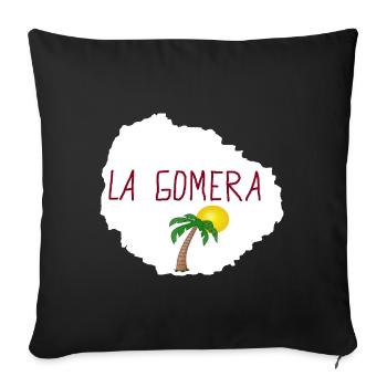 La Gomera, Canary Island - Sofa pillowcase 17,3'' x 17,3'' (45 x 45 cm) - black - Front