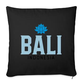 Bali - Sofa pillowcase 17,3'' x 17,3'' (45 x 45 cm) - black - Front