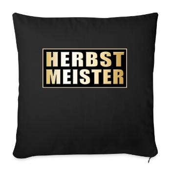 Herbstmeister - Sofa pillowcase 17,3'' x 17,3'' (45 x 45 cm) - black - Front