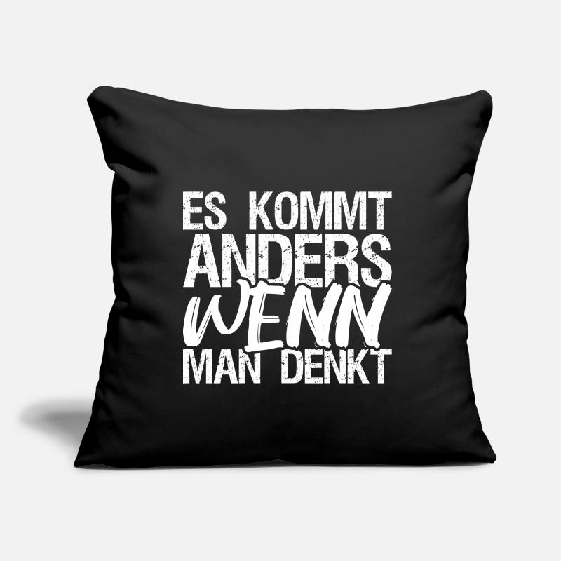 C’est différent quand on pense! Housse de coussin décorative 45 x 45 cm