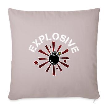 Danger d'une bombe explosive Explosive Sexy - Housse de coussin décorative 45 x 45 cm - taupe clair - Devant