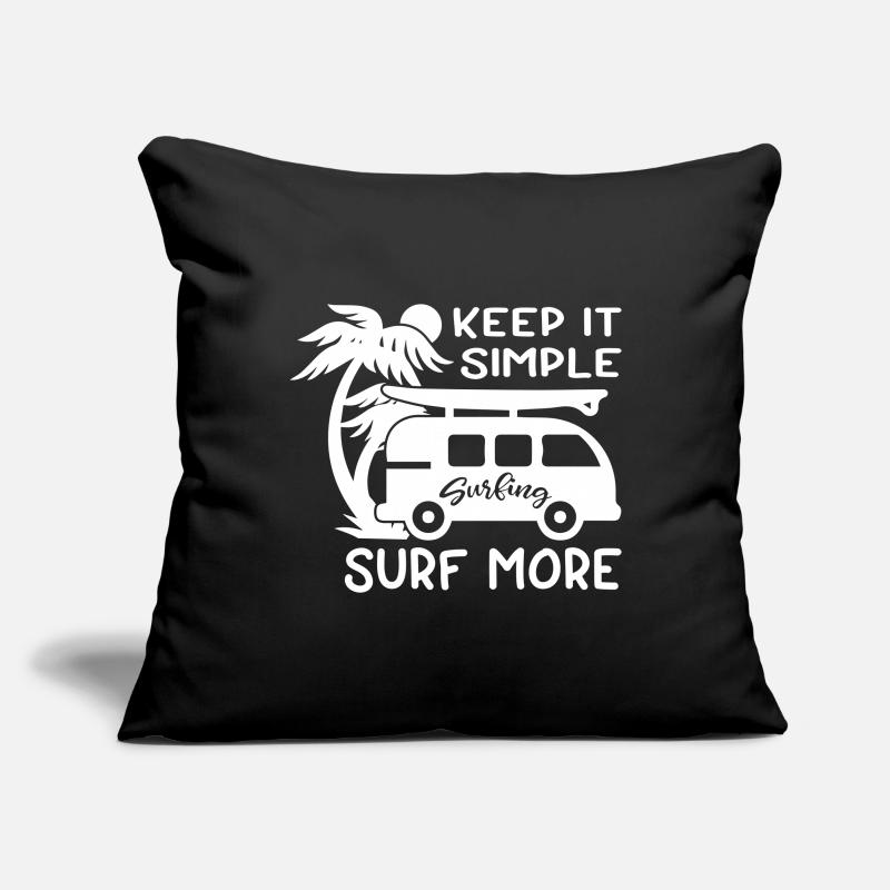 Keep It Simple Surf Plus Housse de coussin décorative 45 x 45 cm
