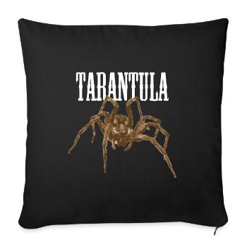 Tarantula - Sofa pillowcase 17,3'' x 17,3'' (45 x 45 cm) - black - Front