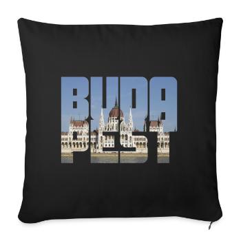 Budapest - Sofakissenbezug 45 x 45 cm - Schwarz - Vorne