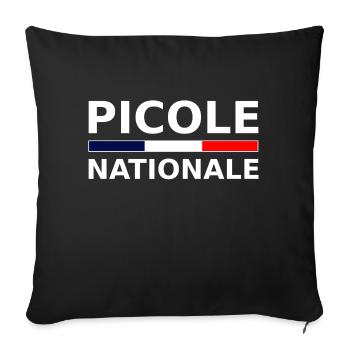 picole nationale - Housse de coussin décorative 45 x 45 cm - noir - Devant