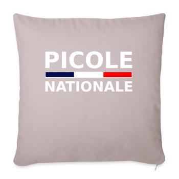 picole nationale - Housse de coussin décorative 45 x 45 cm - taupe clair - Devant