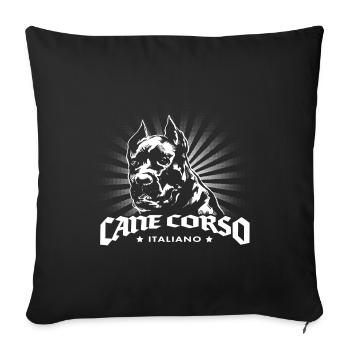 Cane Corso - Sofakissenbezug 45 x 45 cm - Schwarz - Vorne