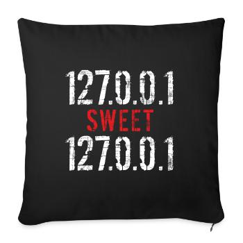 Home Sweet Home - Humour de bureau informatique nerd - Housse de coussin décorative 45 x 45 cm - noir - Devant