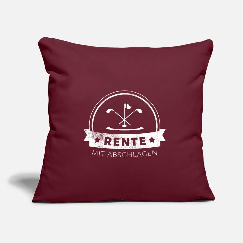 Golf Pension 2 Réductions Housse de coussin décorative 45 x 45 cm