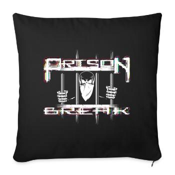Prison Break Gangster - Sofakissenbezug 45 x 45 cm - Schwarz - Vorne