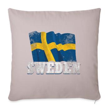 Sweden flag - Sofa pillowcase 17,3'' x 17,3'' (45 x 45 cm) - light taupe - Front