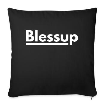 Blessup - Sofa pillowcase 17,3'' x 17,3'' (45 x 45 cm) - black - Front