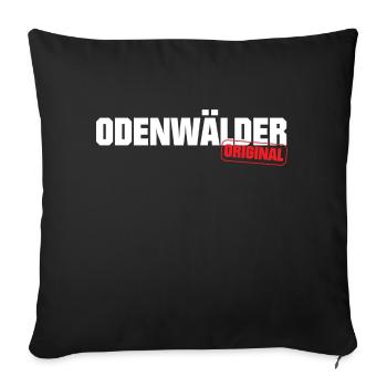 Odenwald Odenwälder Original Heimat - Sofakissenbezug 45 x 45 cm - Schwarz - Vorne