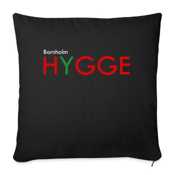 hygge bornholm - Sofakissenbezug 45 x 45 cm - Schwarz - Vorne