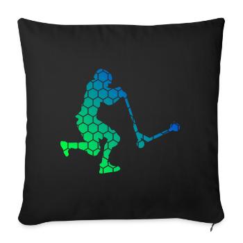 Women's Stunt Scooter Scooter Stunt Scooter - Sofa pillowcase 17,3'' x 17,3'' (45 x 45 cm) - black - Front