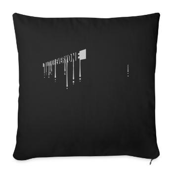 Je ne suis pas pour tout le monde - Housse de coussin décorative 45 x 45 cm - noir - Devant