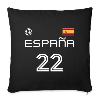 Espãna 2022 Spain Jersey Football Fan - Sofa pillowcase 17,3'' x 17,3'' (45 x 45 cm) - black - Front