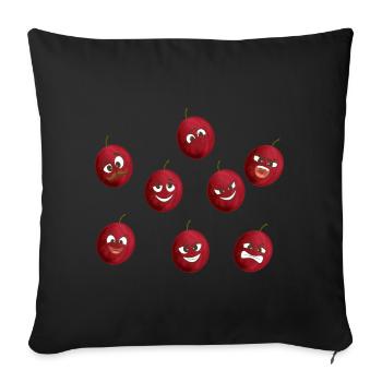Fruit de la passion - Housse de coussin décorative 45 x 45 cm - noir - Devant