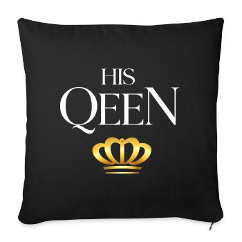 Partner Look Couple Partner Couple Couple Family - Sofa pillowcase 17,3'' x 17,3'' (45 x 45 cm) - black - Front