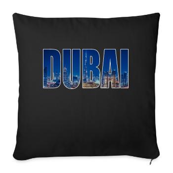 Dubai - Sofa pillowcase 17,3'' x 17,3'' (45 x 45 cm) - black - Front