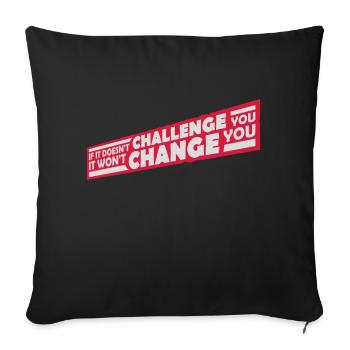 Workout Fitness Motivation Quote - Sofa pillowcase 17,3'' x 17,3'' (45 x 45 cm) - black - Front