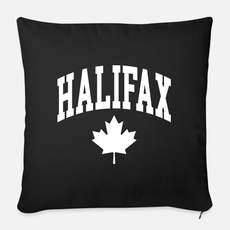 Halifax - Sofakissenbezug 45 x 45 cm - Schwarz