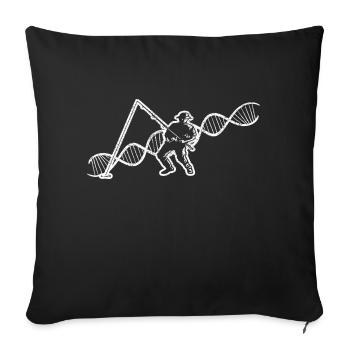 Fishing Fishing Fishing Fishing Fishing Fishing Hooks - Sofa pillowcase 17,3'' x 17,3'' (45 x 45 cm) - black - Front