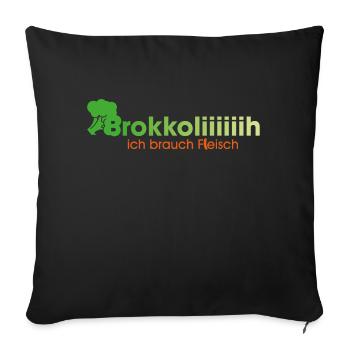 Broccoliiiiiiih - Housse de coussin décorative 45 x 45 cm - noir - Devant