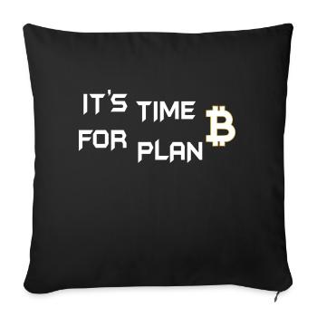 Bitcoin Trading Crypto Stocks - Housse de coussin décorative 45 x 45 cm - noir - Devant