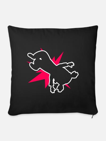 Breakdance Mädchen Breakdancing Tänzerin - Sofakissenbezug 45 x 45 cm - Schwarz