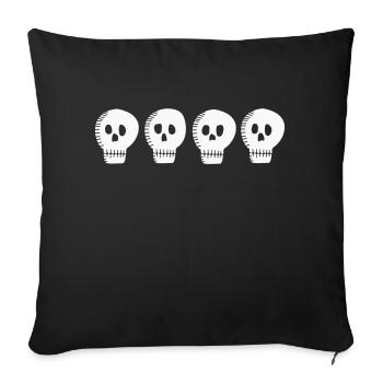 Gang du crâne - Housse de coussin décorative 45 x 45 cm - noir - Devant