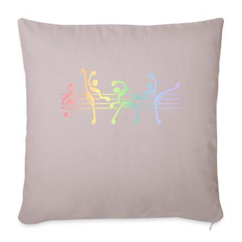 Ballet - Sofa pillowcase 17,3'' x 17,3'' (45 x 45 cm) - light taupe - Front
