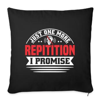 Langue des signes sourde Fierté sourde - Housse de coussin décorative 45 x 45 cm - noir - Devant