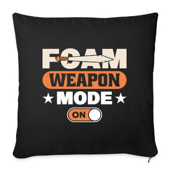 LARP live-action role-playing game - Sofa pillowcase 17,3'' x 17,3'' (45 x 45 cm) - black - Front
