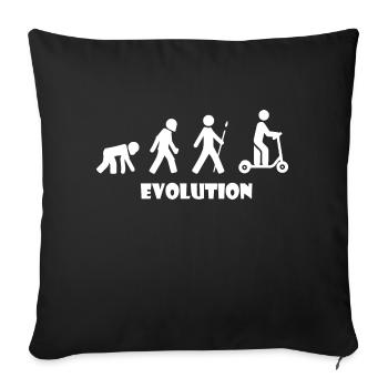 E-Scooter Roller Scooter - Housse de coussin décorative 45 x 45 cm - noir - Devant