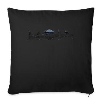 MOIN 30 - Sofa pillowcase 17,3'' x 17,3'' (45 x 45 cm) - black - Front