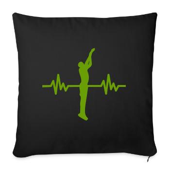 Haertbeat Basketball - USA - Team Sports - Hoops - Sofa pillowcase 17,3'' x 17,3'' (45 x 45 cm) - black - Front